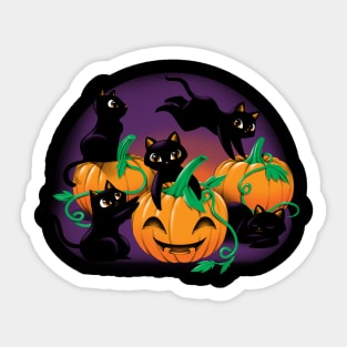 Hello Cat Halloween Sticker